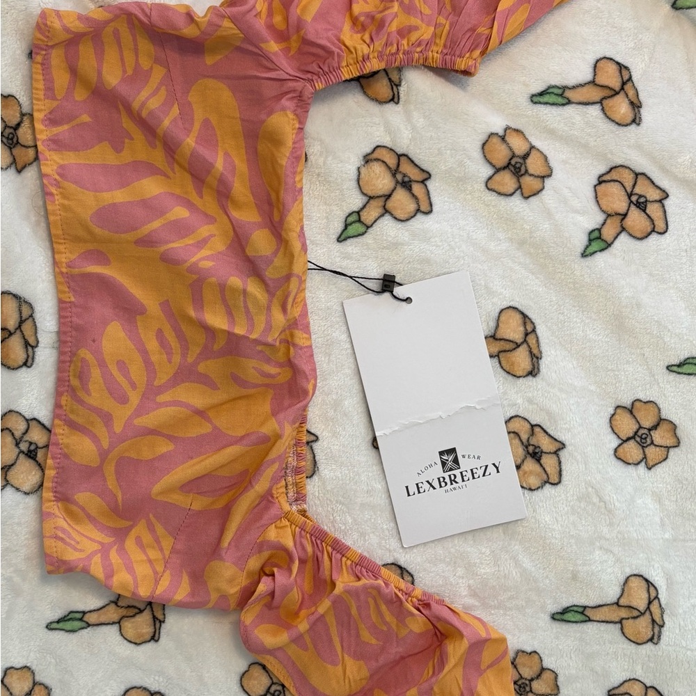 LexBreezy Pink and Orange Top